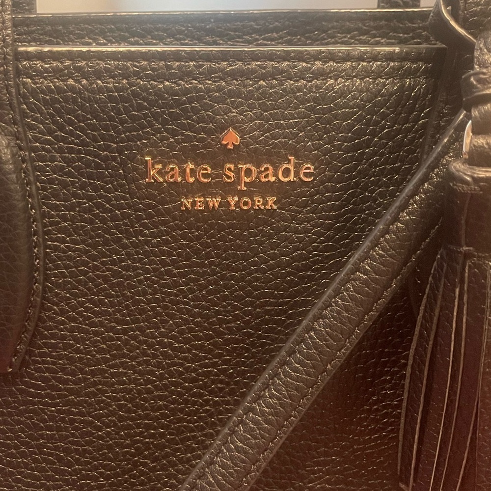 Kate Spade Black Rowe Medium Satchel ๐ - Picture 6 of 16